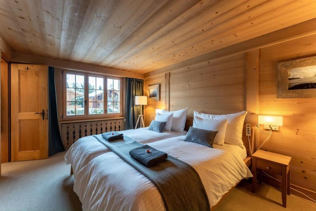 Charming Alpine Apartment Gstaad Bagian luar foto