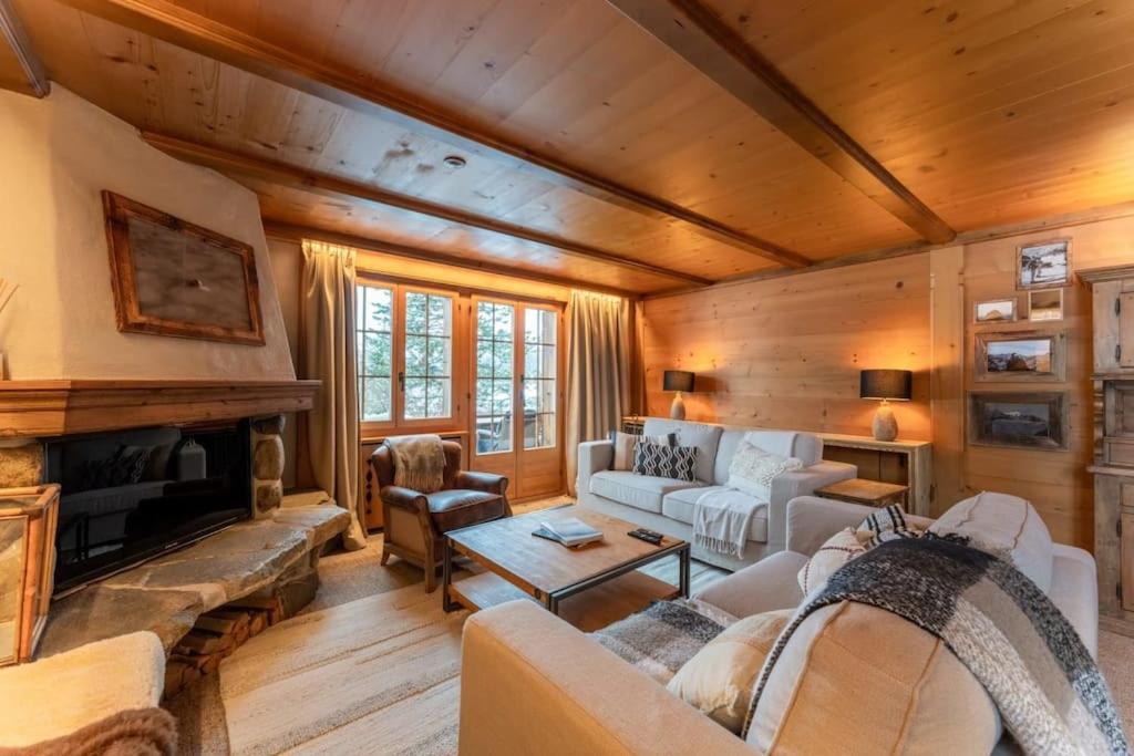 Charming Alpine Apartment Gstaad Bagian luar foto