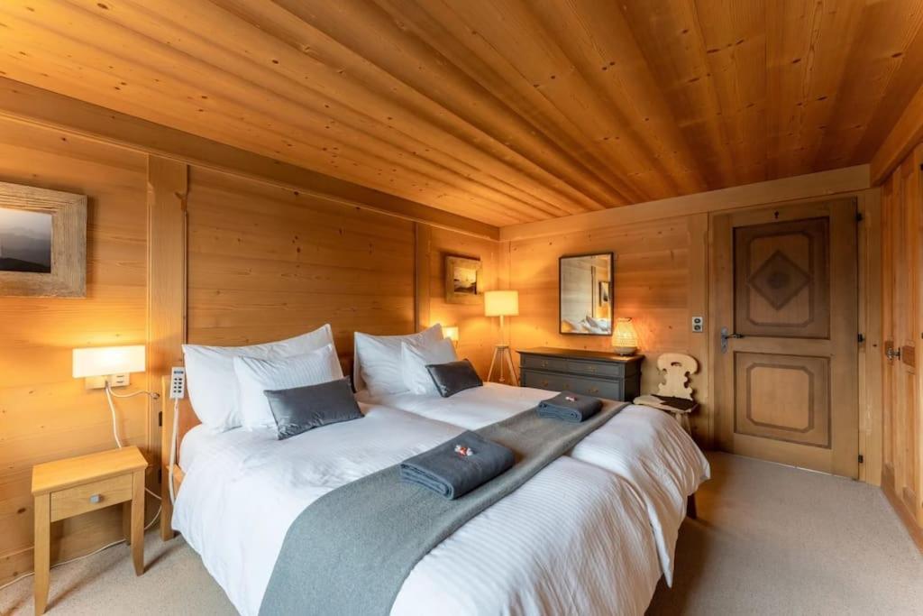Charming Alpine Apartment Gstaad Bagian luar foto